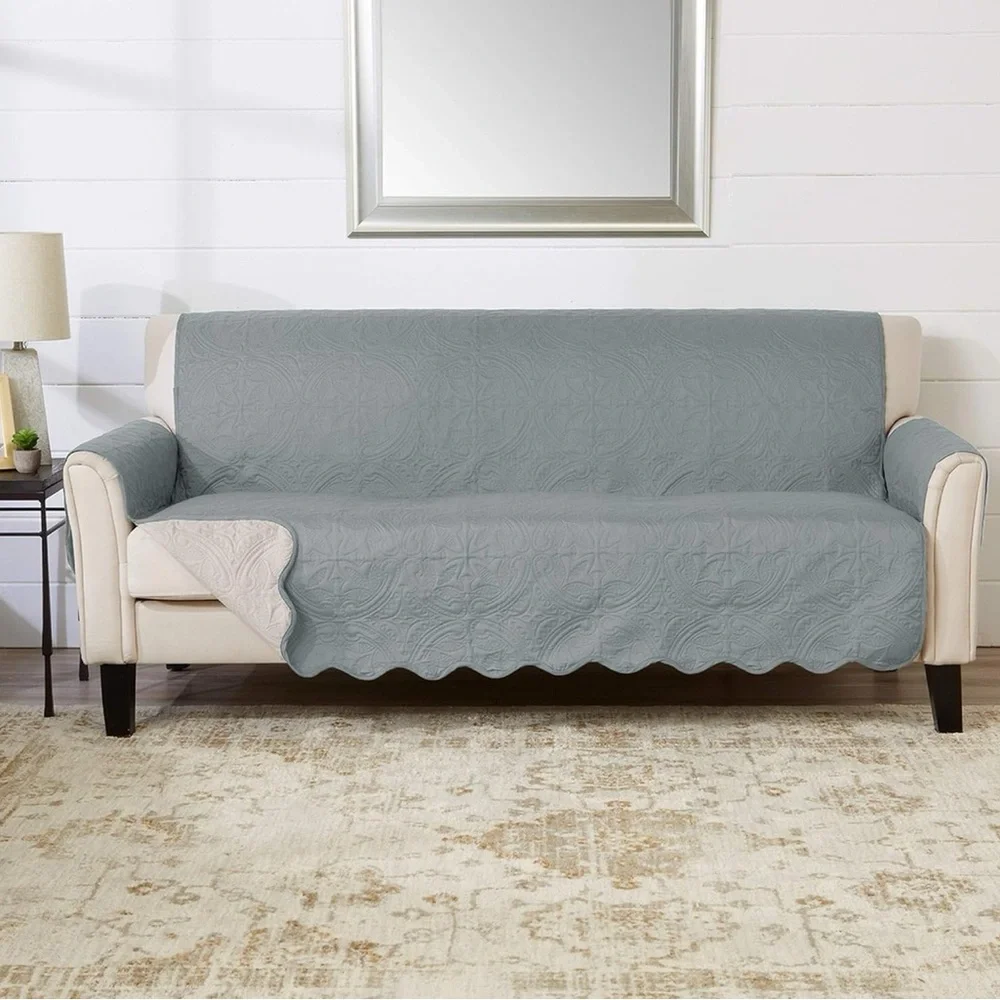 Great Bay Home Medallion Stitched Furniture Protector
